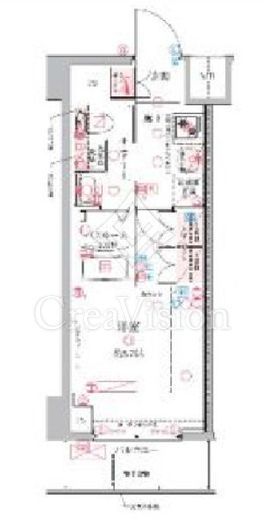 クレヴィスタ横浜関内　902号室　間取り