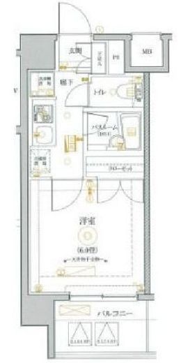 MAXIV関内 (マキシヴ関内)　701号室　間取り