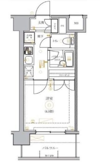MAXIV関内 (マキシヴ関内)　703号室　間取り