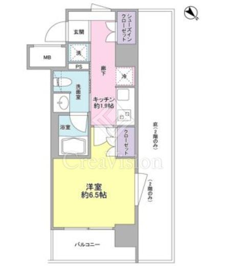 ルメイユ横浜関内　505号室　間取り