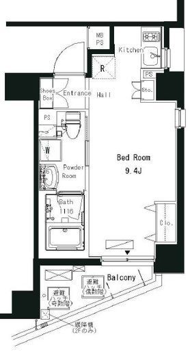 パークアクシス横浜井土ヶ谷　503号室　間取り