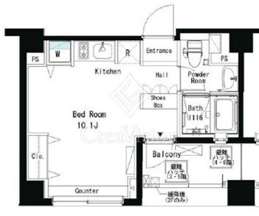 パークアクシス横浜井土ヶ谷　314号室　間取り