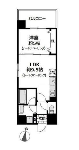 Portside Urban Residence (ポートサイドアーバンレジデンス)　401号室　間取り