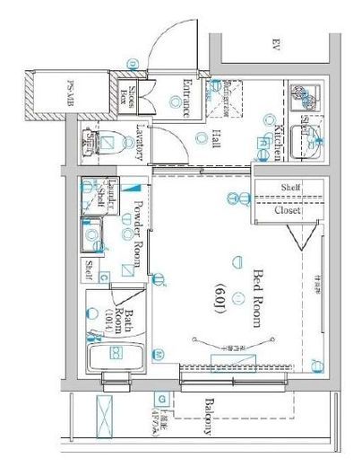 ラフィスタ元町Ⅰ　401号室　間取り