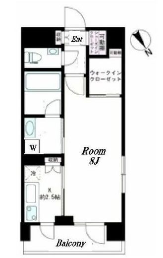 デュオステージ横濱赤門通り　409号室　間取り