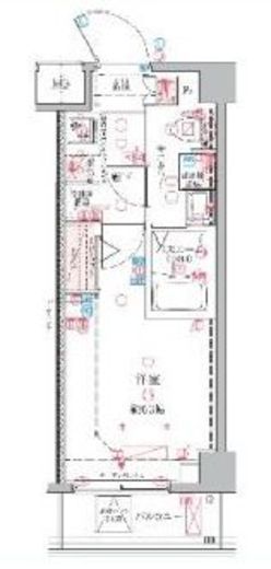 クレヴィスタ横浜綱島　410号室　間取り