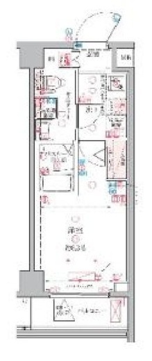 クレヴィスタ横浜綱島　508号室　間取り