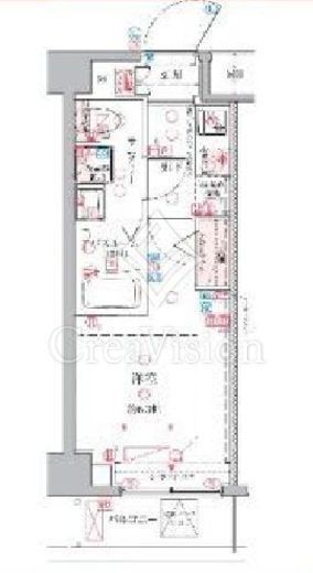 クレヴィスタ横浜綱島　513号室　間取り