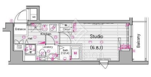 グランド・ガーラ横濱山下町　501号室　間取り