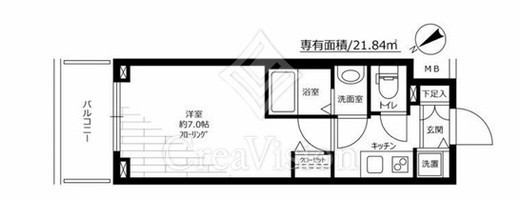 グランド・ガーラ横濱山下町　505号室　間取り