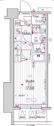 ガーラ・プライム横濱関内　218号室　間取り
