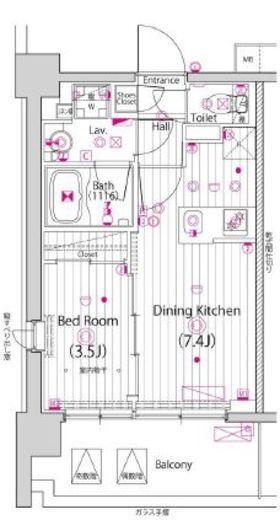 ガーラ・プライム横濱関内　420号室　間取り