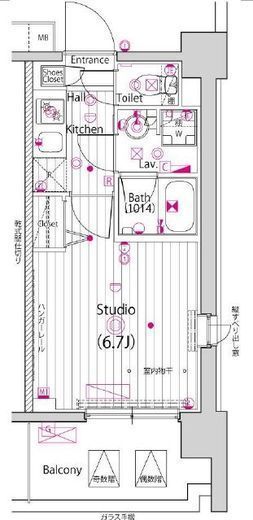 ガーラ・プライム横濱関内　319号室　間取り