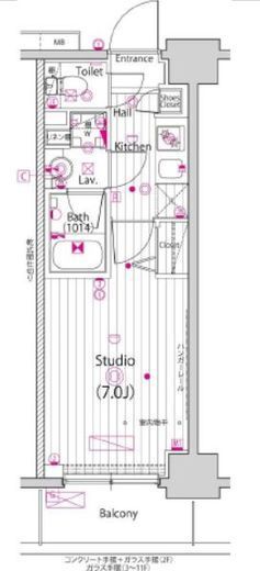 ガーラ・プライム横濱関内　403号室　間取り