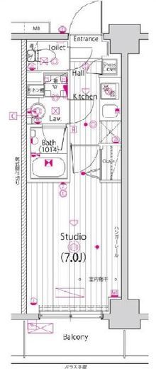ガーラ・プライム横濱関内　11F1号室　間取り