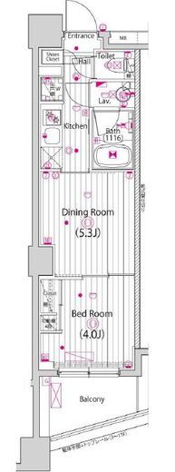 ガーラ・グランディ横濱関内　207号室　間取り