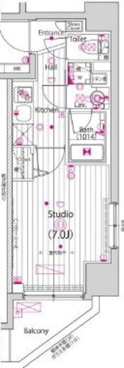 ガーラ・グランディ横濱関内　506号室　間取り