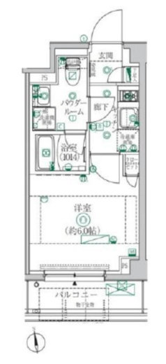 クレイシア横浜ヴェール　202号室　間取り