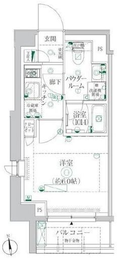 クレイシア横浜ヴェール　301号室　間取り