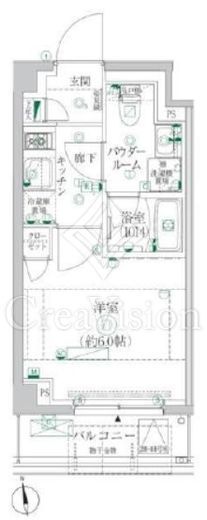 クレイシア横浜ヴェール　208号室　間取り
