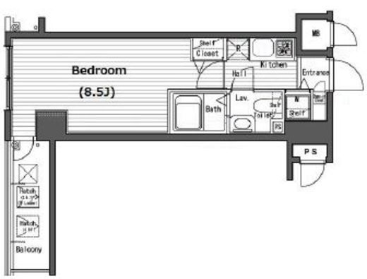 ガラ・シティ横浜西口　307号室　間取り