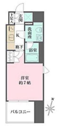 ベルフェリーク横濱山下町　904号室　間取り