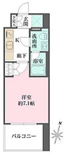 ベルフェリーク横濱山下町　302号室　間取り