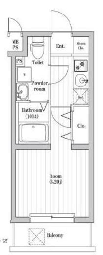 SPコート菊名サウス　105号室　間取り
