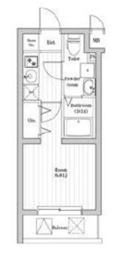 SPコート菊名サウス　405号室　間取り