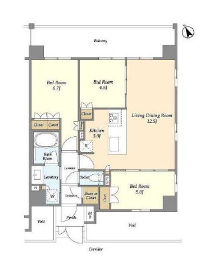 サムティレジデンス藤が丘　212号室　間取り