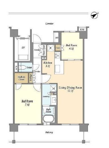 サムティレジデンス藤が丘　207号室　間取り