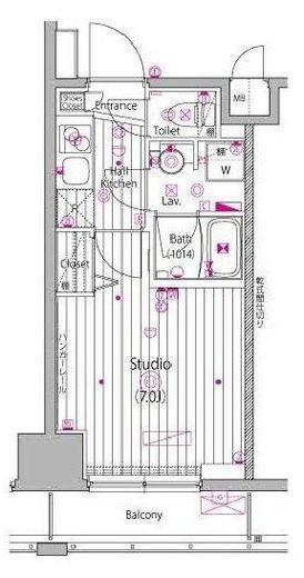 ガーラ・ステーション横濱関内　906号室　間取り