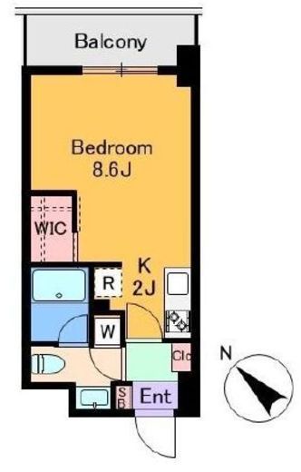 クレド新横浜　606号室　間取り