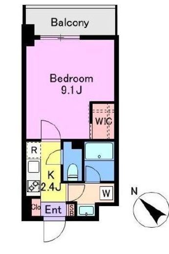 クレド新横浜　905号室　間取り