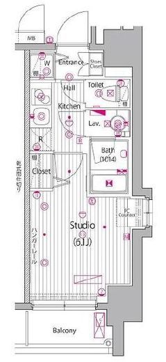 グランド・ガーラ桜木町駅前　1117号室　間取り