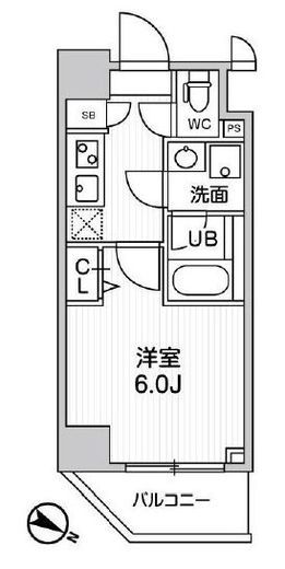 ALTERNA横濱阪東橋 (オルタナ横濱阪東橋)　711号室　間取り