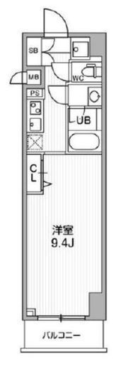 ALTERNA横濱阪東橋 (オルタナ横濱阪東橋)　404号室　間取り
