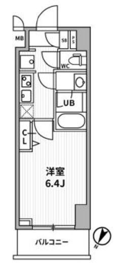 ALTERNA横濱阪東橋 (オルタナ横濱阪東橋)　706号室　間取り