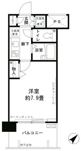 アルテーヌ新横浜　1005号室　間取り
