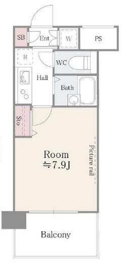 アルテーヌ新横浜　709号室　間取り