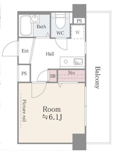 アルテーヌ新横浜　725号室　間取り