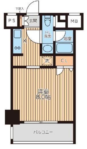レジディア新横浜　1103号室　間取り