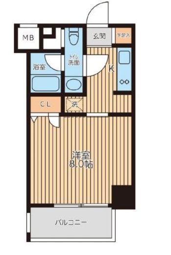 レジディア新横浜　1111号室　間取り