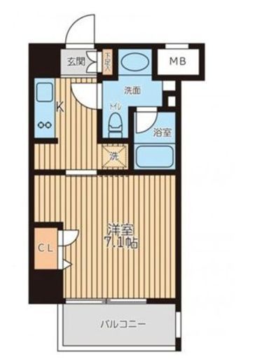レジディア新横浜　308号室　間取り
