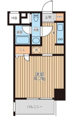 レジディア新横浜　311号室　間取り