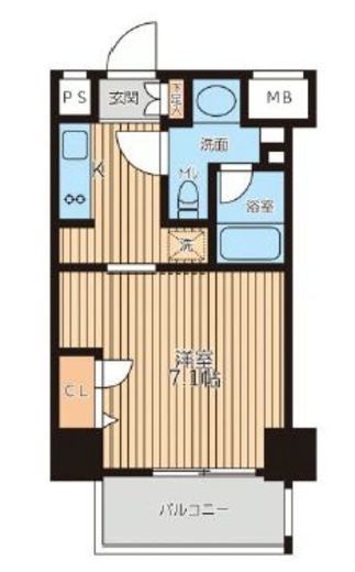 レジディア新横浜　501号室　間取り