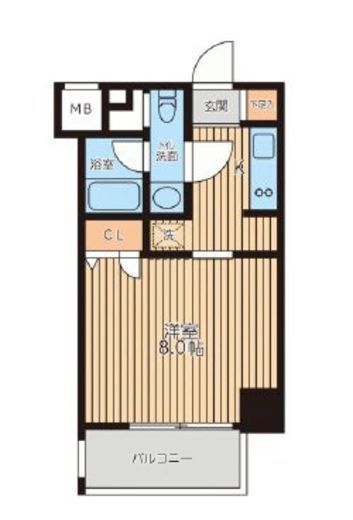 レジディア新横浜　707号室　間取り