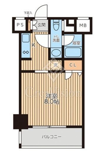レジディア新横浜　605号室　間取り