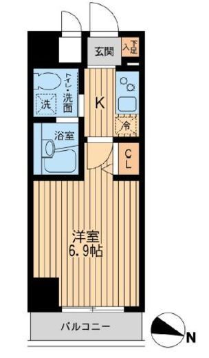 HF関内レジデンス　302号室　間取り