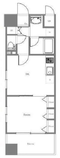 グリフィン横浜・日本大通り　1001号室　間取り